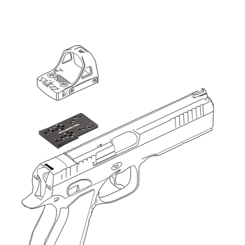 Vector Optics - Монтажний адаптер для CZ Shadow/Shadow 2/SP-01/P-10C - Чорний - SCFRM-21