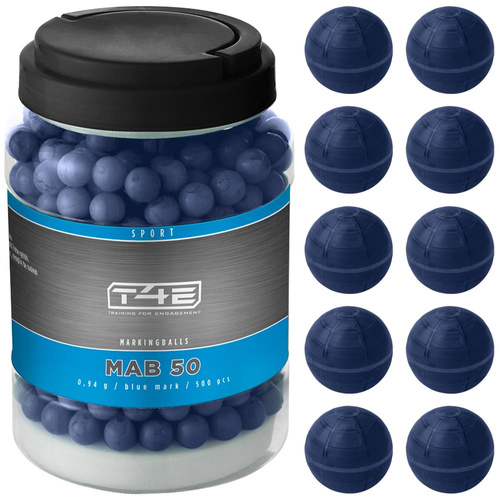 Umarex - Пейнтбольні кулі T4E Sport MAB кал. .50 - 500 шт - сині - 2.4597
