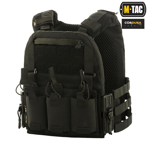 M-Tac - Тактичний жилет з кірасою QRS для носіння пластин - чорний - 10156002