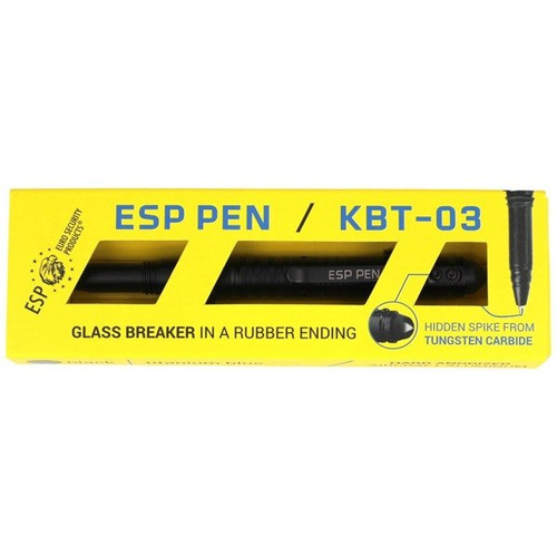 ESP - Тактична ручка зі склобійкою - чорна - KBT-03-B