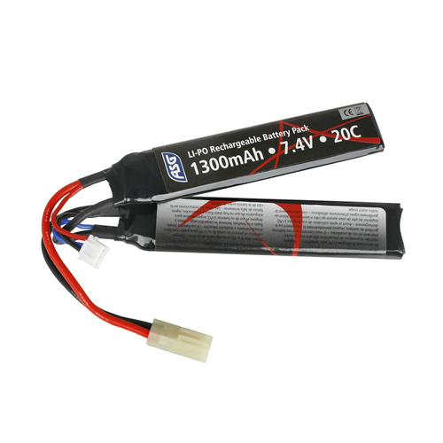 ASG - Акумулятор AEG - LiPo - 7,4V - 1300 mAh - 25C - [1+1] - 17206