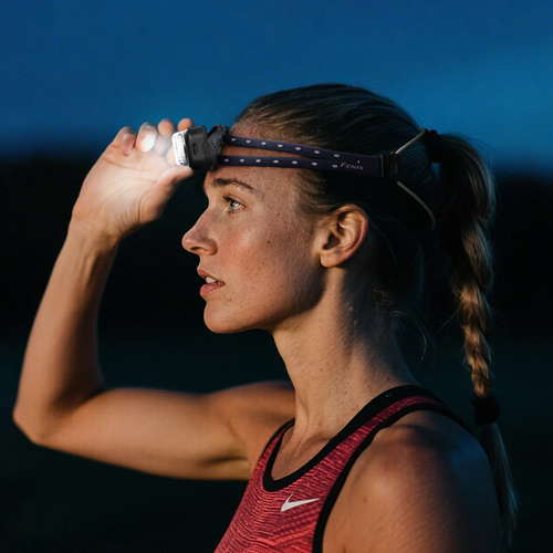 Fenix - Налобний ліхтарик HL17R з акумулятором 1000 мАг - 500 лм - чорний - HL17R black