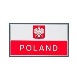 Гелікон - нашивка ПВХ - польський прапор з гербом - колір - OD-P29-RB-20