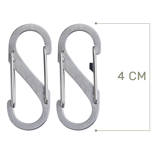 Nite Ize - S-Biner #1 - сталь - 2 шт - SB1-2PK-11
