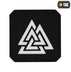 M-Tac - Квадратна нашивка Laser cut Valknut - чорний - 51162299
