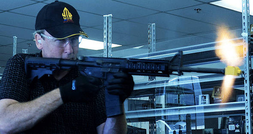 UTG - Відбій холостих набоїв для AR15 Gen III - жовтий - MNT-16AD2-C