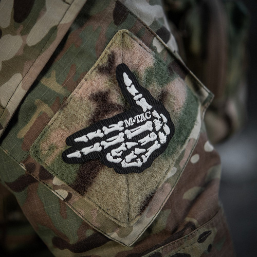 M-Tac - Нашивка Skeleton Shooter - Вишивка - 500D Cordura - Чорний - 51375002