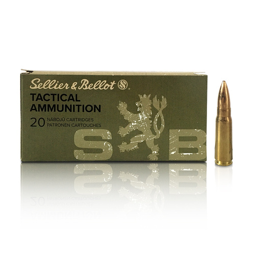 Набої до гвинтівки FMJ Sellier&Bellot 7.62 x 39 124 гр / 8.0 г - 20 патронів - V340842