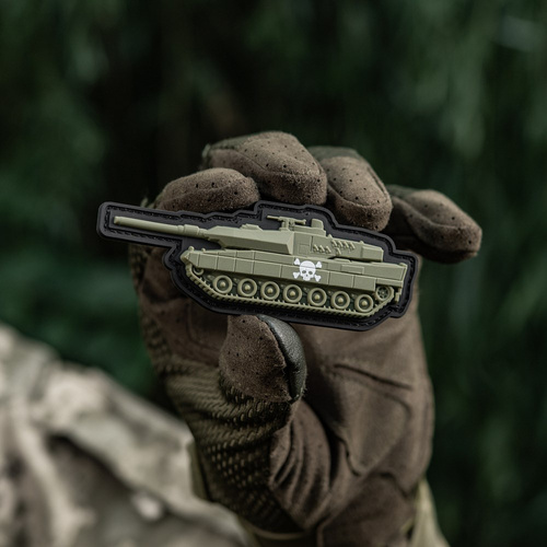 M-Tac - Нашивка танк - 3D PVC - Череп - Олива - 51338312