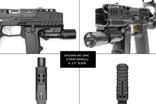 Strike Industries - Підривний щиток Hyper для пістолетів SMC Alfa/Bravo - Чорний - SI-SMC-BS-S