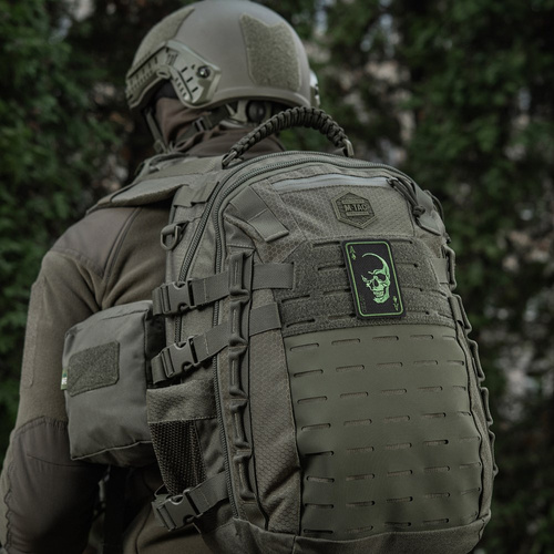 M-Tac - Morale Patch Face of War - Cordura - Чорний/Зелений - 51389201