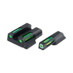 Hiviz - Приціл з тритієвого волокна LiteWave H3 - CZ 75 / 85 - Зелена - Біла облямівка - CZN321