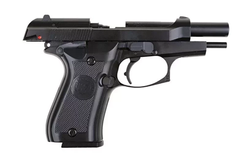 WE - Репліка пістолета ASG M84 Mini - зелений газ - чорний - WET-02-009252