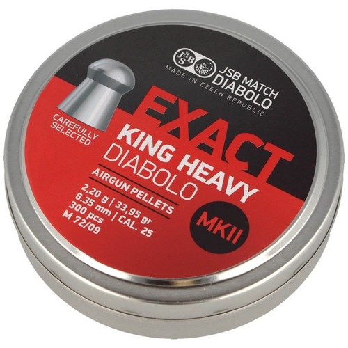 JSB - Набій для дробовика Exact King Heavy MKII - 6,35 мм - 300 шт. - 546498-300