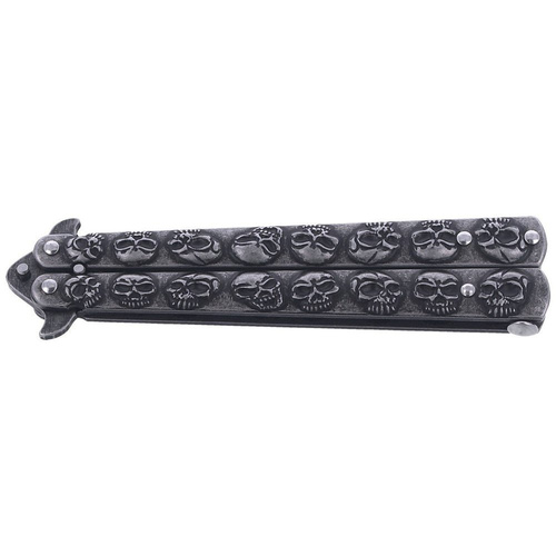 Martinez Albainox - Ніж-метелик Balisong Skulls Stone Wash - 02184
