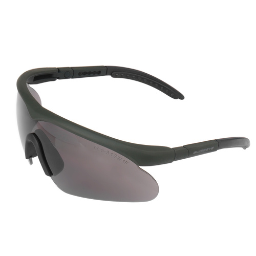 Swiss Eye - Балістичні окуляри Raptor with Visor Set - Rubber Green - 10163