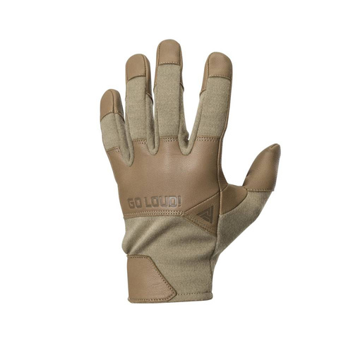 Direct Action - Тактичні рукавички Crocodile FR Gloves Short® - Козяча шкіра - чорні - GL-CRFS-NMX-BLK.