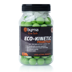Byrna - Кулі з твердого полімеру з барвником Eco Kinetic Projectiles - світло-зелені - калібр .68 - 95 штук - RB68403-1