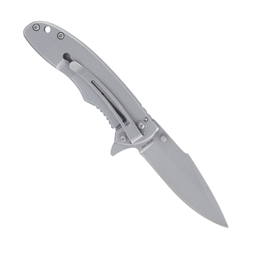 Smith&Wesson - Складаний ніж з сріблясто-чорною ручкою Drop Point - 1084306