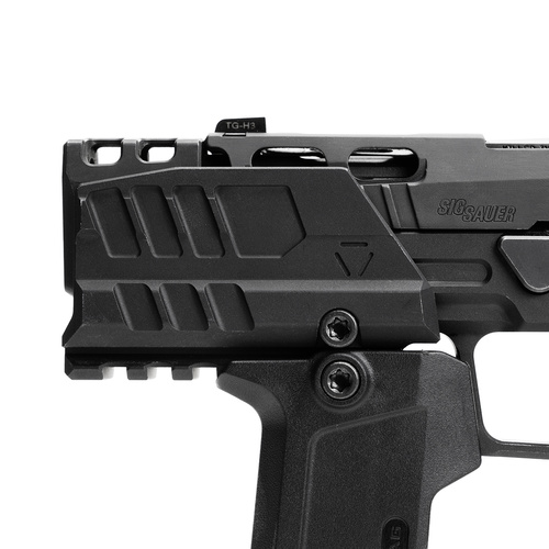 Strike Industries - Противибуховий щиток для пістолетів SMC Alfa/Bravo - Чорний - SI-SMC-BS-S