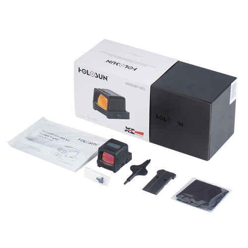 Holosun - HE509T-RD X2 Серія Red Dot коліматора з кріпленням MOS - Сонячна батарея / титан - HE509T-RD X2