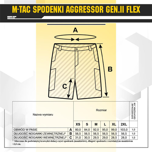 Тактичні шорти M-Tac - Aggressor Gen.II Flex - Polycotton - Dark Navy Blue - 20014015.
