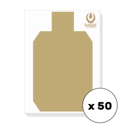 Рішення для стрільбищ - Мішені для стрільби IDPA/PIRO - 50 штук - Папір офсетний - RAN-14-031899-00