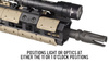 Magpul - Зміщена планка M-LOK® для кріплення тактичного ліхтаря - полімерна - чорна - MAG605-BLK
