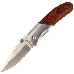Herbertz - Walnut Pakkawood Drop Point Folder - 230012