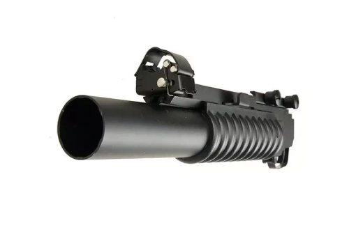 Double Bell - репліка гранатомета M203 подовжена версія - чорний - DBY-04-001131