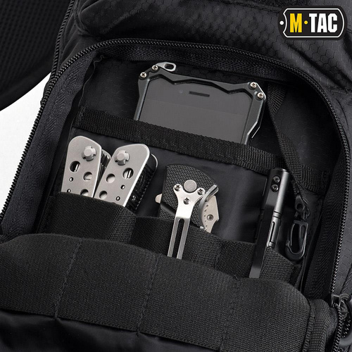 M-Tac - Сумка Urban Line City Hunter Hexagon - Поліестер - Чорний - GB0306-BK