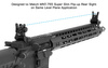 UTG - Низькопрофільне складне прицільне скло для AR15 - Picatinny - чорне - MNT-955