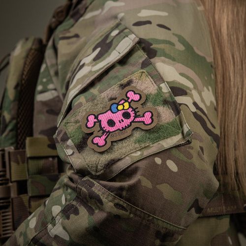 M-Tac - Нашивка Kitty Pink - Вишивка - Жовто-блакитний бант - Койот - 51393005