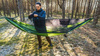 Lesovik - Туристичний гамак DRAKA з москітною сіткою та підвісом SNEKA - Treetop Green
