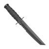 Ka-Bar 1245 - Військовий ніж - Танто - Комбінований - Чорний - Піхви з кайдексу