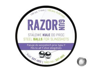 RazorGun - Кулі для рогатки сталеві - 7 мм - 100 шт. - 337-003