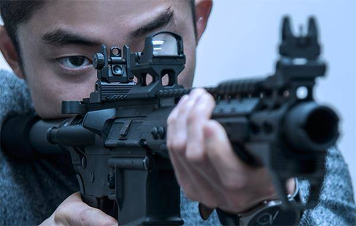 UTG - Складаний приціл Accu-Sync для AR15 - Picatinny - чорний - MNT-957