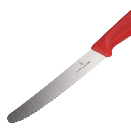 Victorinox - Швейцарський класичний набір кухонних ножів з ножем для чищення - 3 штуки - червоний - 6.7111.31