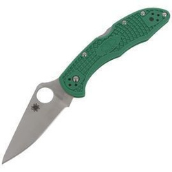 Складаний ніж Spyderco - Delica® 4 FRN Flat Ground Green - C11FPGR