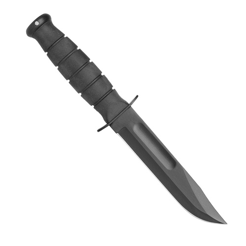 Ka-Bar 1256 - Військовий ніж - Чорний - Шкіряні піхви