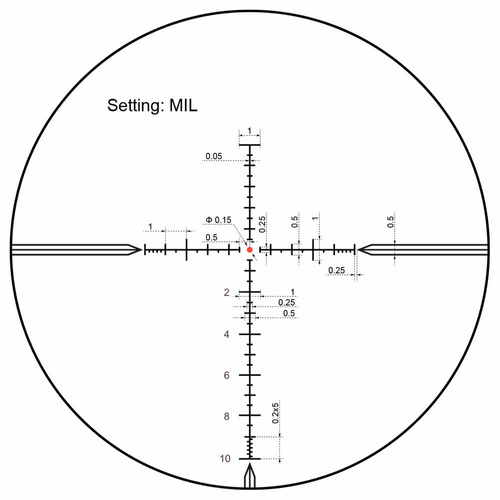 Vector Optics - Мисливський оптичний Taurus 4-24 x 50 - 30 мм - Перша фокусна площина - SCFF-17