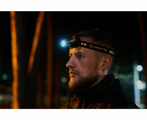 Armytek - Акумуляторний ліхтар / налобний ліхтар Elf C2 - 1100 лм - холодне світло - F05103C