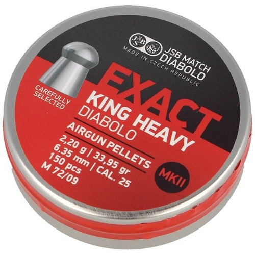 JSB - Куля для пневматичної гвинтівки Exact King Heavy MKII 6,35 мм - 150 шт. - 546498-150
