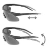 Swiss Eye - Стрілецькі окуляри Raptor Pro - Laser Lens 532/694/1064 - Чорний - Brown козирок - 40482