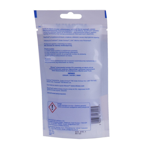 Nikwax - Очищувач термоодягу BaseFresh - 50 мл - 1F2