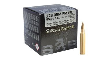Патрони до гвинтівок Sellier&Bellot .223 Rem FMJ 55г / 3,6г - 100 патронів - V341862