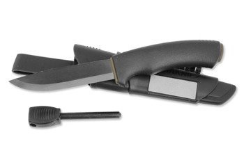 Morakniv - Ніж для виживання Bushcraft - Вуглецева сталь - Чорний - 11742