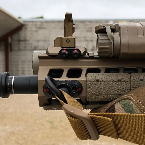 Unity Tactical - Запасний складаний передній залізний приціл Fusion - Чорний - FUS-S1B
