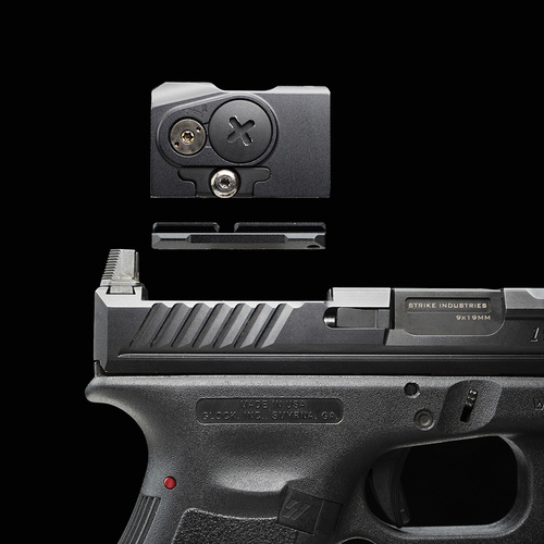 Strike Industries - Пластина кріплення прицілу Strike RMR до ACRO - Glock RMR - чорний - SI-ACRO-RMR