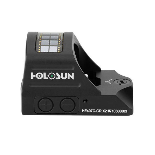 Holosun - HE407C-GR X2 Micro Red Dot коліматор з кріпленням на рейку Picatinny 